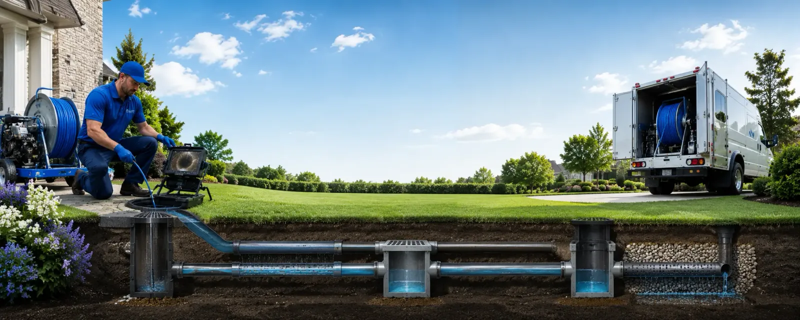 Outdoor drain cleaning information for Rineyville, KY